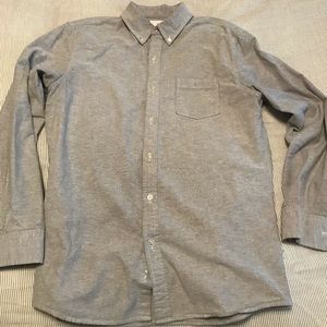 Soft Gray Button Down Modern Fit Oxford